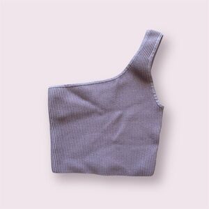 Aritzia Babaton Pink One Shoulder Top